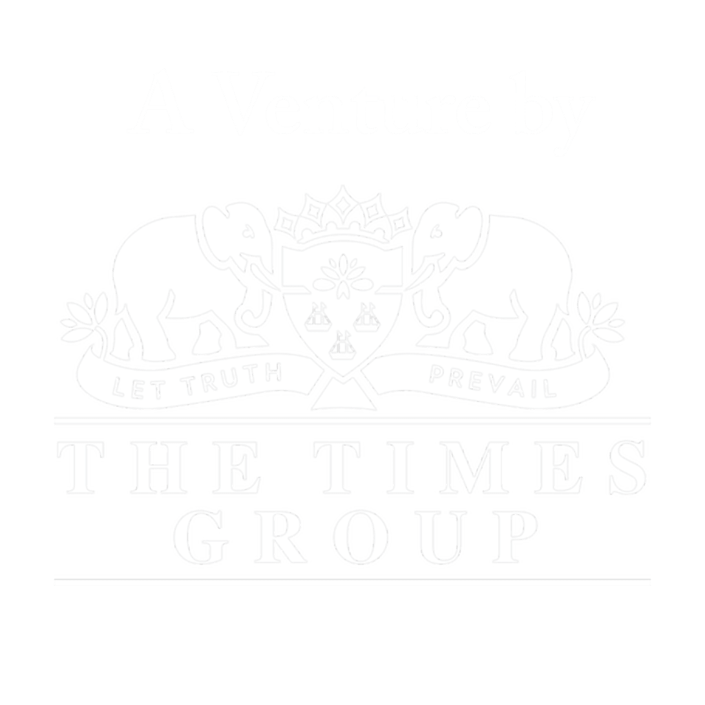A VENTURE BY THE TIMES GROUP LOGO WHITE Logo