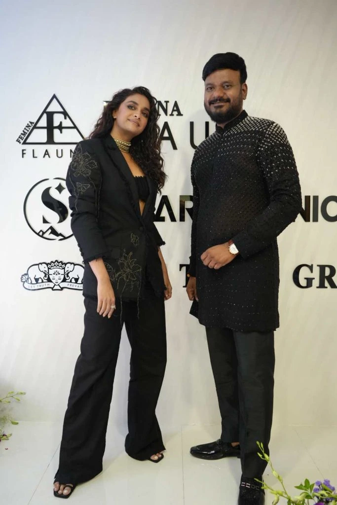 Keerthy Suresh and Raghavendar Reddy Kallem CEO of sikara clinics