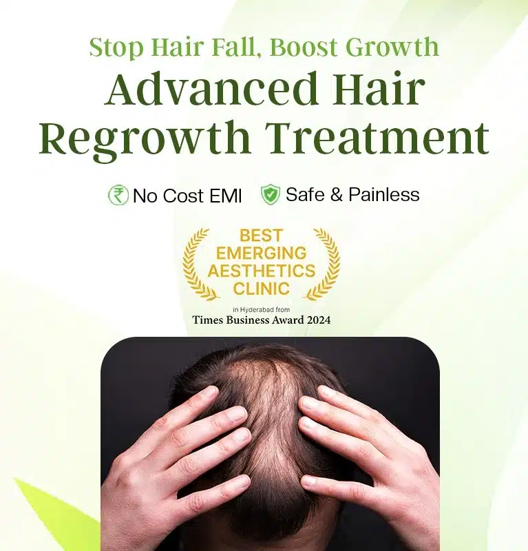 Hair regrowth ad banner